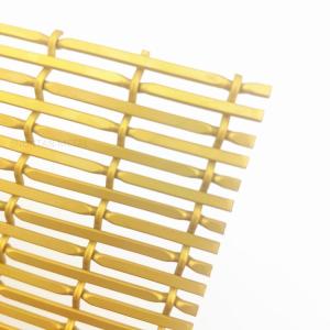 Quality Decorative woven metal mesh for copper clad laminates on the interior walls of hotels wholesale