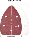 1000 Grit Detail Sander Sandpaper 140x90mm 5 Hole Aluminum Oxide Mouse Sanding