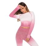 Quick-dry running fitness yoga suit, hanging dye breathable hip lifting fitness