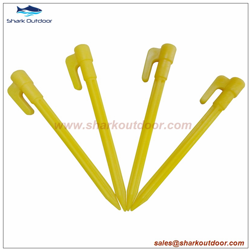 plastic tent peg
