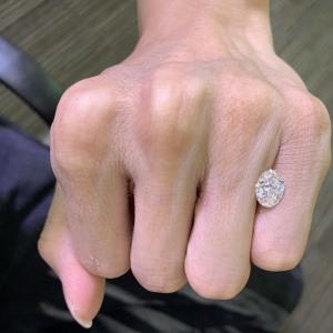 Quality 2.06ct Lab Made Diamonds Oval Cut CVD F Color VS2 Clarity EX VG N wholesale