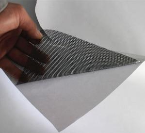 Quality 1.6m Perforated One Way Vision Film Removable Glue Type 40% Transmittance wholesale