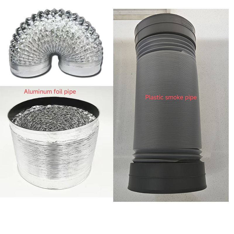 Low Noise Electric T Shape Chimney Hood Wall Mounted Stainless Steel Filter Black Color