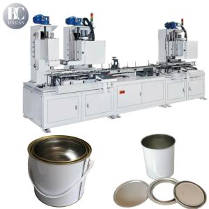 China Paint Tin Can Making Machine 60cpm High Speed Seaming Flanging Combinated Production Machines on sale