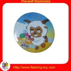 Quality Magnetic metal / plastic / tinplate promotional Customized Button Flashing Badges wholesale
