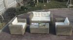 4pcs PE wicker patio sofas