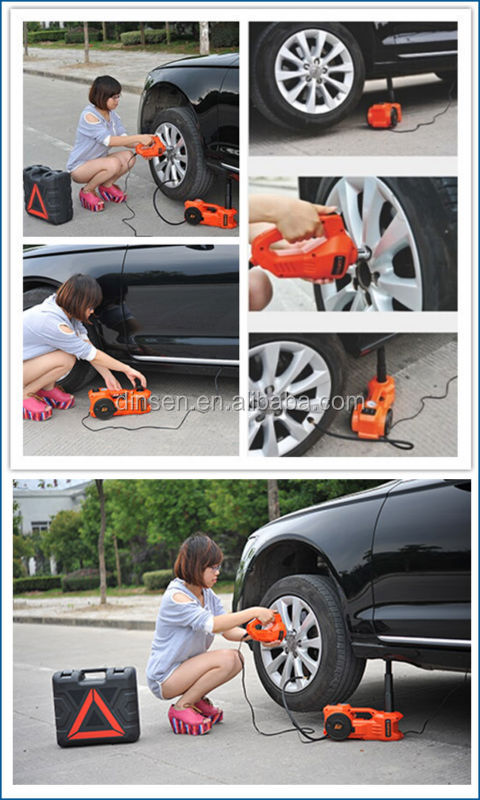 DC 12v Electric Hydraulic Jack Kit 360mm Max Height 3 In 1 Tool Kit