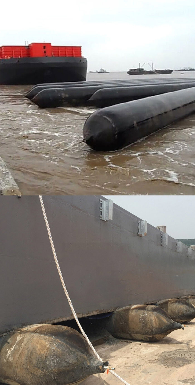 Airbag Launching Ship Floating Dock Ship Moving Marine Rubber Airbags Balloons