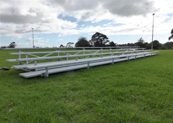 Safe Fixed Temporary Grandstand , Portable Outdoor Bleachers For Soccer /