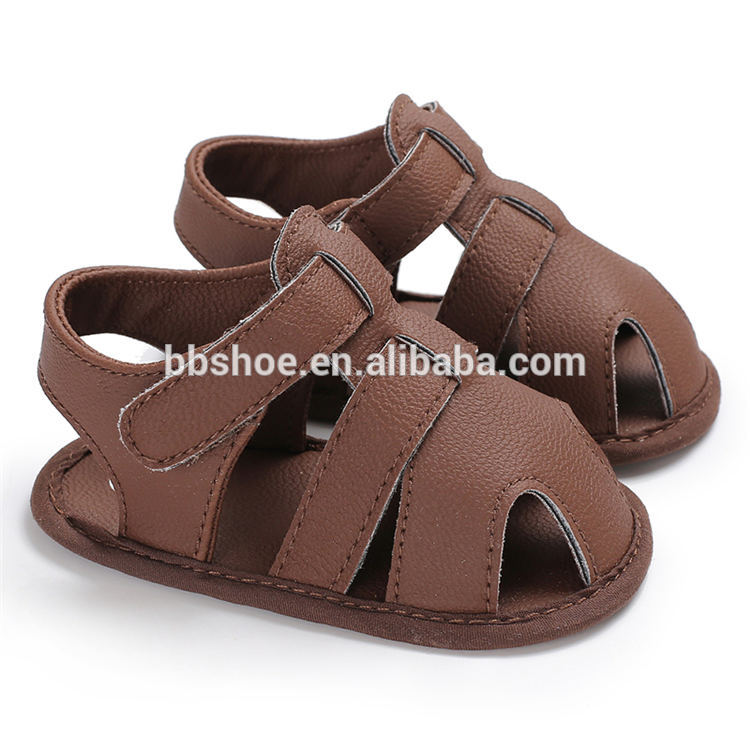 Amazon hot Round toe Anti-slip 0-18 months baby Outdoor walking shoes toddler sandals