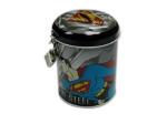 Cylinder Shape Sealed Tin Cans , Money Tin Can Customized Logo Long Use Life