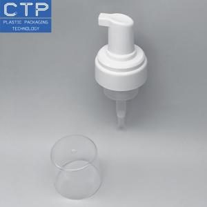 Quality White 0.8CC Stainless Steel Spring Type 43mm Foam Pump With Cap wholesale