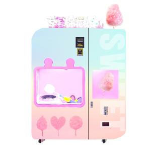 Quality Commercial Cotton Candy Vending Machine Snacks Automatic With Customized Logo wholesale