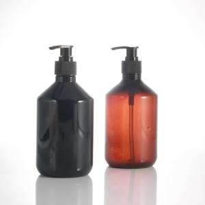 Quality PET 500ml Oblique Shoulder Shampoo Pump Bottles wholesale