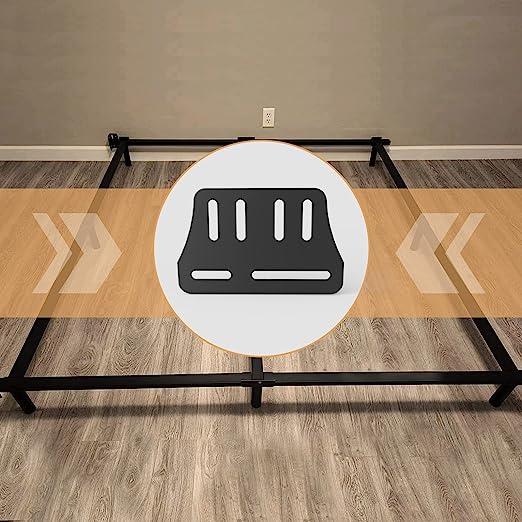 Bed Frame Brackets Headboard Adapter Adjustable Attachment Parts for Black Metal Beds