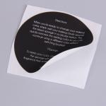 1.5in Black Glossy Sticker Paper For Packaging Cosmetics Beauty