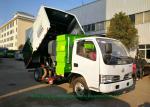Outdoor DFAC Road Cleaning Vehicle , Street Washing Truck With 5000L Refuse 800L