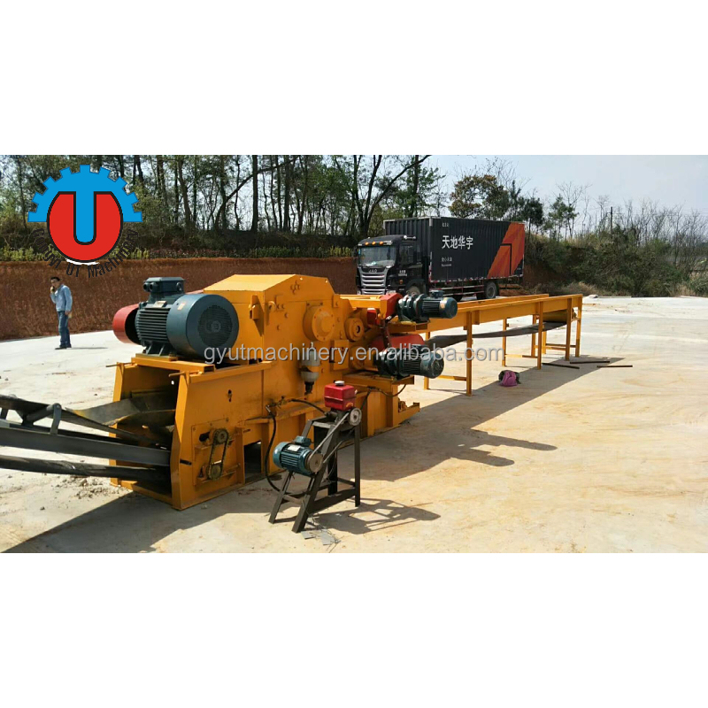 Forestry Machinery Mobile Wood Chipper Shredder Machine for Producing 3-5cm Wood Chips
