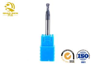Quality Hrc45 Carbide Ball End Mill 2 Flute Ball Nose End Mill Anti - Chipping Edge wholesale