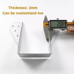 Quality Custom Metal Stainless Steel Wood Timber Joist Hangers Angle Brackets / Wood Connector Joist Hanger wholesale