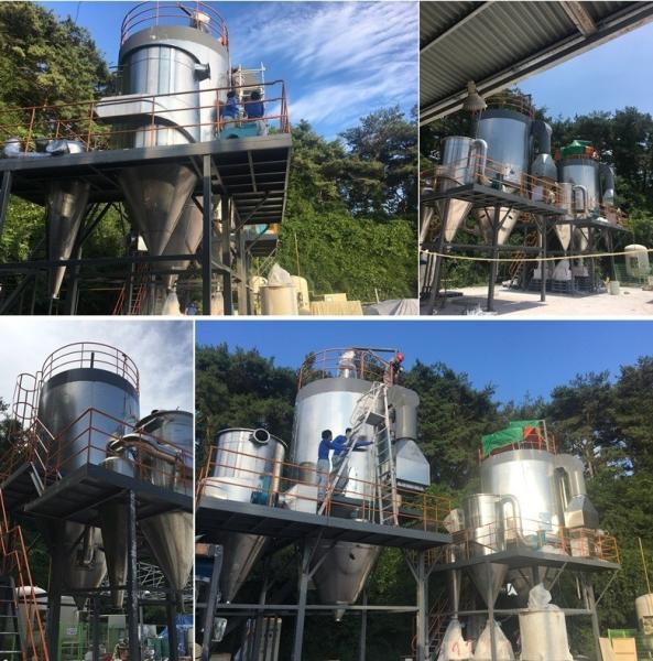Cheap Centrifugal Powder Spray Dryer 100kgh Lpg 100 Automatic Spray Drying Machine Atomizer for sale