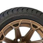 Golf Cart 12 Inch Bronze Aluminum Wheels and 215/35-12 Low Profile DOT Tyres