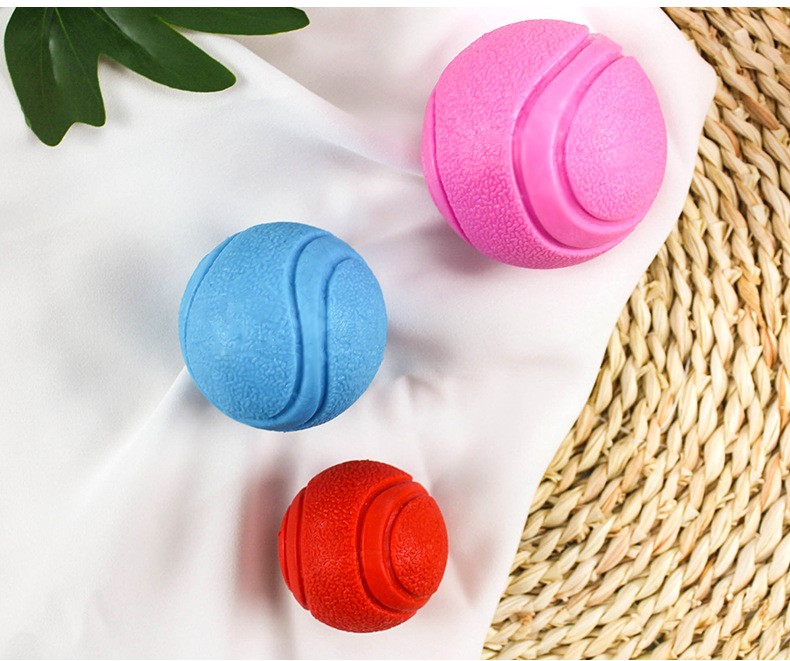 Dog Chew Toys Solid Rubber Balls Elasticity Teeth Cleaning Ball Diameter Solid Durable