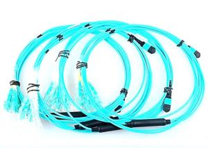 Quality MPO - MPO Patch Cord Female - Female MultiMode OM3 10G 24 Core Optical Fiber Cable wholesale