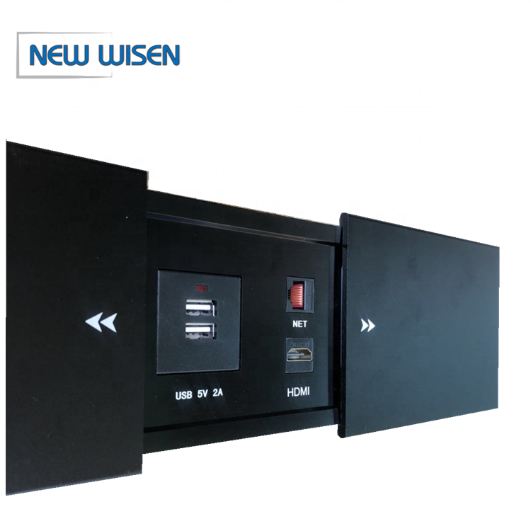 ODM Office Desk HDMI Sliding Socket Standard Grounding 230V