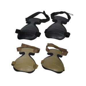 Quality American Pair of Black and Brown Knee Pads Ultimate Protection for Outdoor Activities wholesale