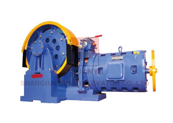 Cheap Sheave Diam 610mm Passenger Elevator Traction Machine / Lift Elevator Parts for sale