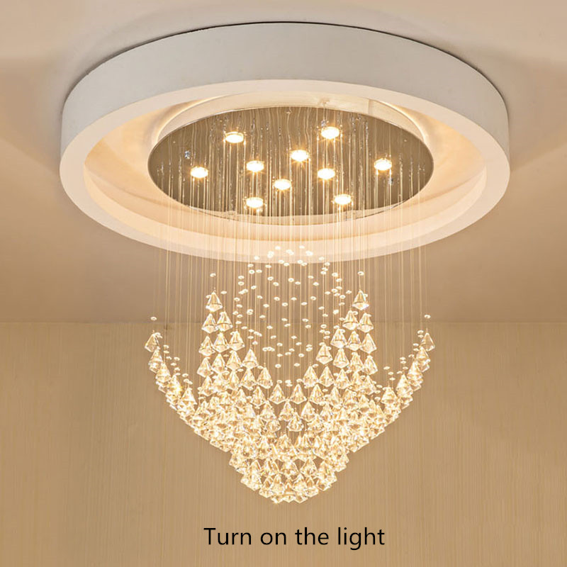Round design large crystal chandelier modern lighting Diamond Chandelier(WH-NC-37)