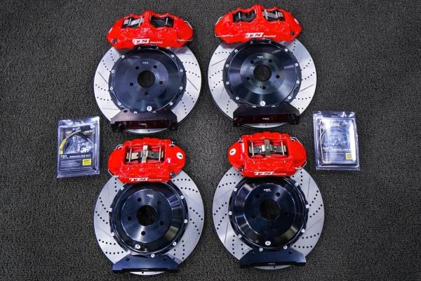 Front Rear Big Brake Caliper Kit One - Piece Forged Caliper Brake For FX35 FX36