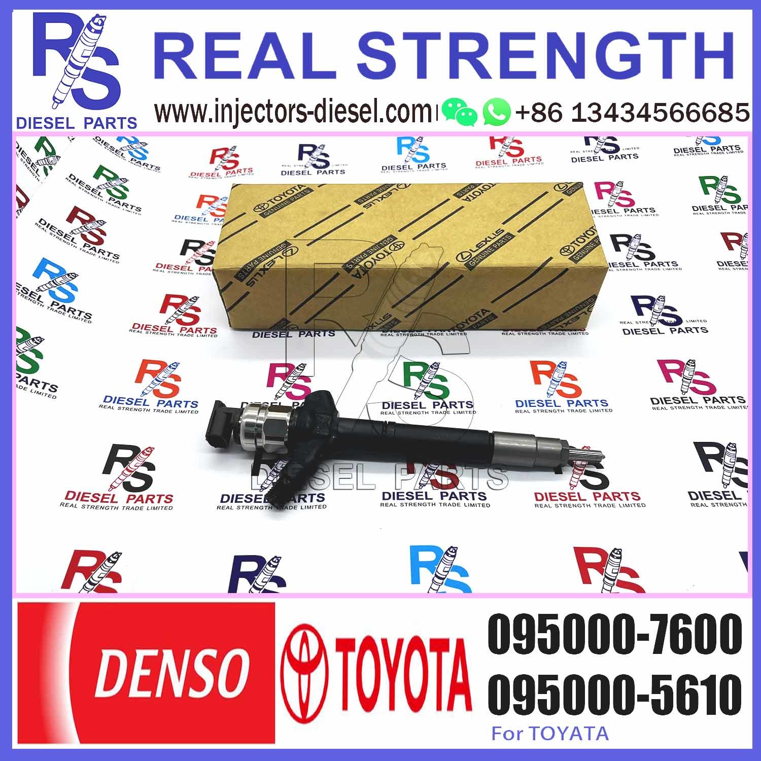 injector nozzle 23670-0R160 095000-7600 injector for Toyota 2AD-FTV Avensis common rail injector 23670-0R160 095000-7600