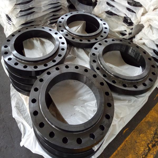 Cheap Carbon Steel Flanges Various Pressure Ratings Normalized / Coated For Extended Durability ISO Certified for sale