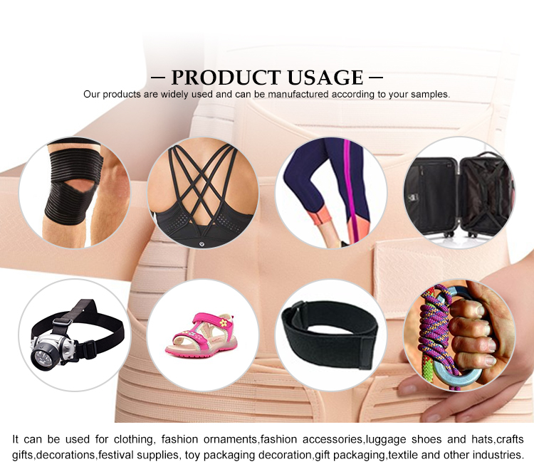 High quality polyester spandex breathable medical elastic band for medical abdominal