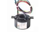 6x15A Industrial Slip Rings Inner Bore 38mm Through Hole One Side Cable Outlet