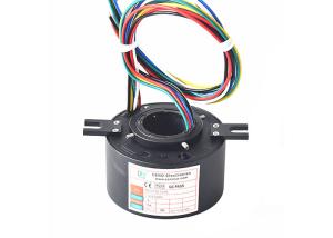 Quality 6x15A Industrial Slip Rings Inner Bore 38mm Through Hole One Side Cable Outlet wholesale