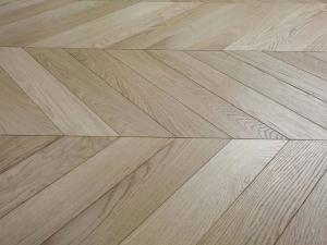 Quality 2 Layers Oak Chevron Parquet Flooring, Nature Grade To Italy wholesale