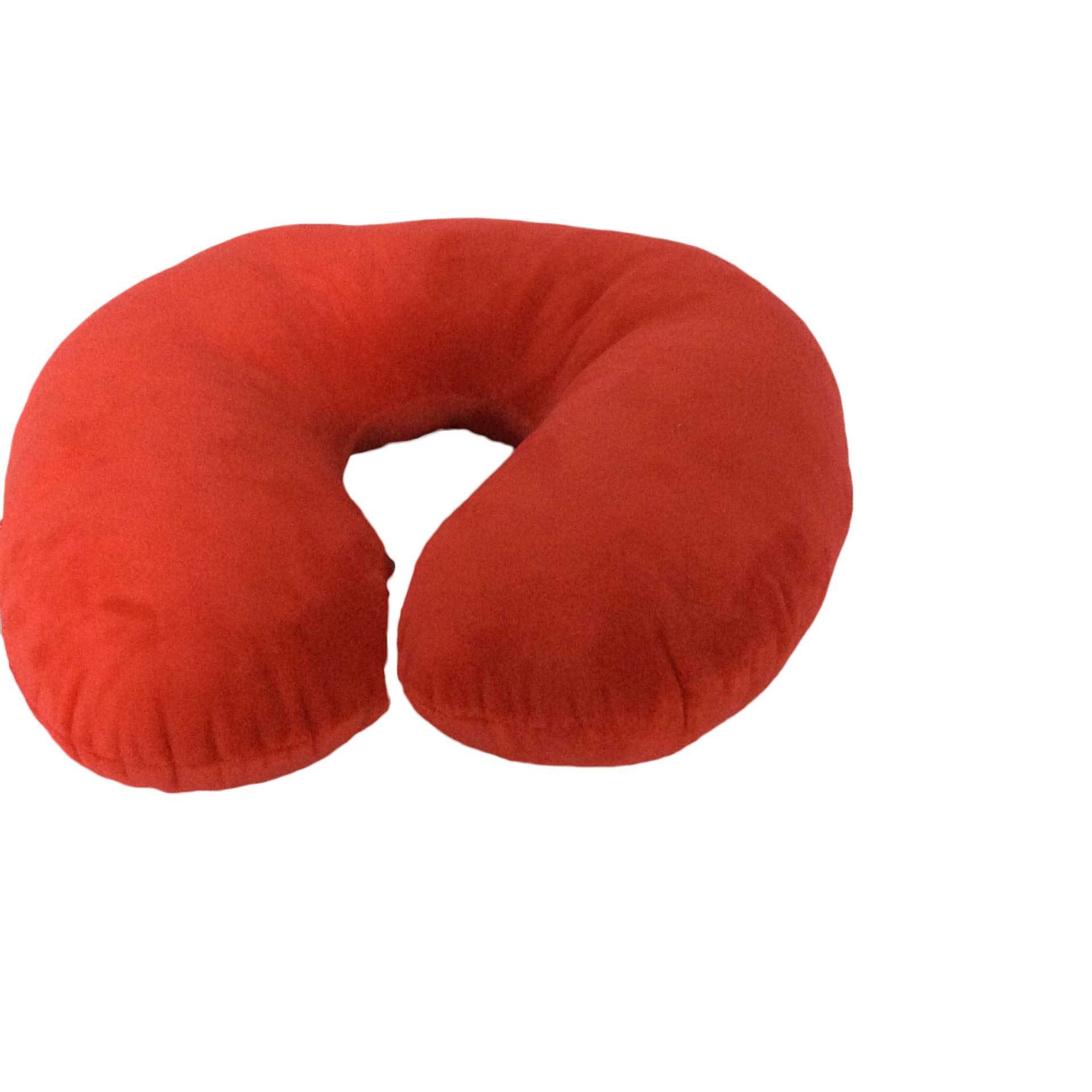 Red Memory Cotton Slow Rebound U Pillow Travel Nap Plush Neck Pillow