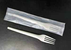 Quality Kraft Paper Wrapper White 171mm Compostable Forks wholesale
