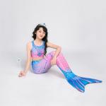 Colorful Unicorn Mermaid Tails for Swimming Princess Bikini Bathing Suit