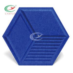 Quality Practical Harmless Hexagon Soundproof Panels , Mildewproof Acoustic Hexagon Tiles wholesale