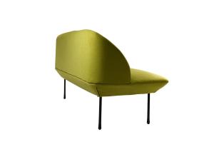 Quality Fabric Nordic Wooden Dining Chairs Ergonomic Design Green Color wholesale
