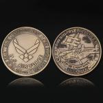 Custom Personalized Engraved Coins Pennies Antique Gold Brass Coins ISO9001