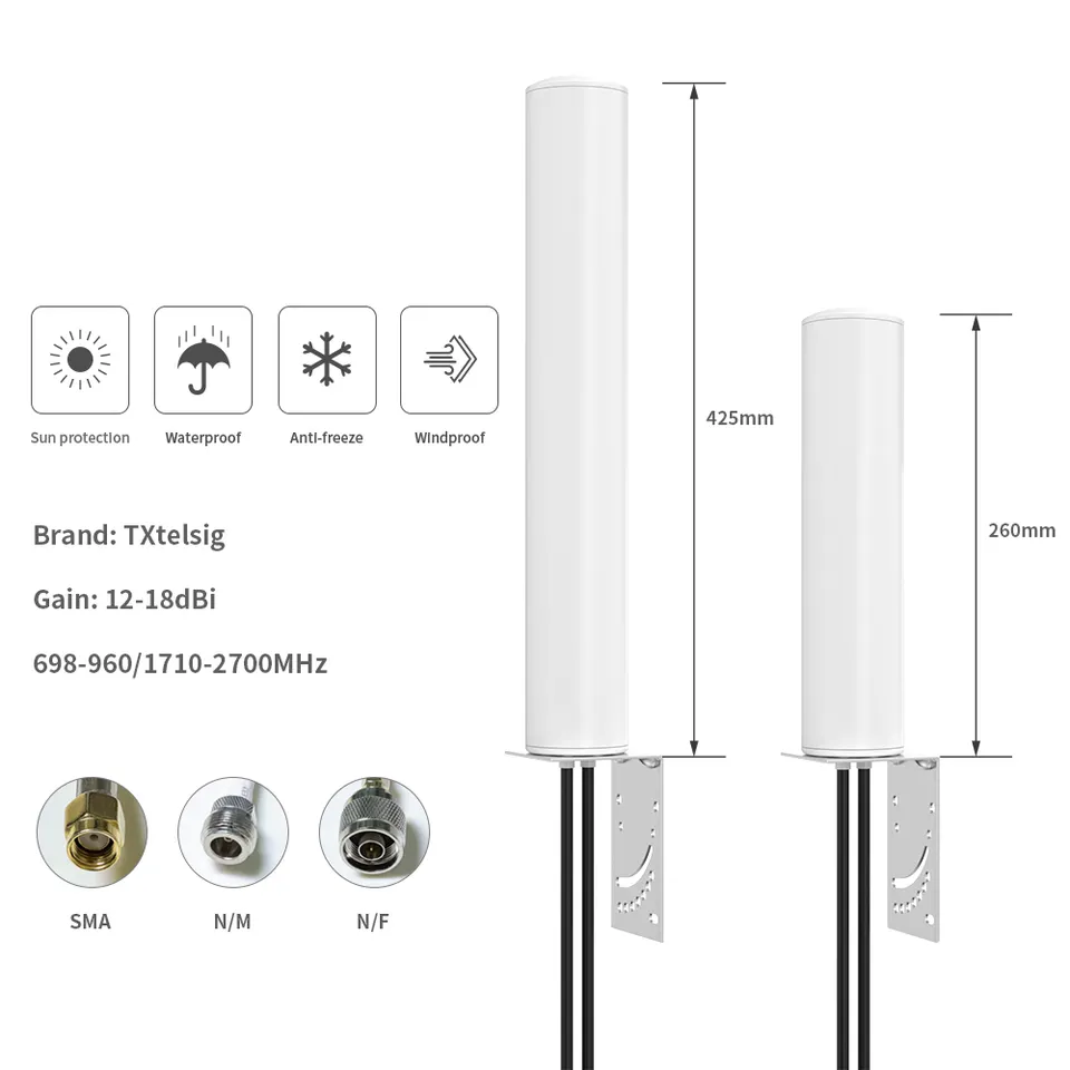 External Wireless 20KM Range Router with Mimo LTE Mobile Phone 5G 3G 4G Wifi Antennas
