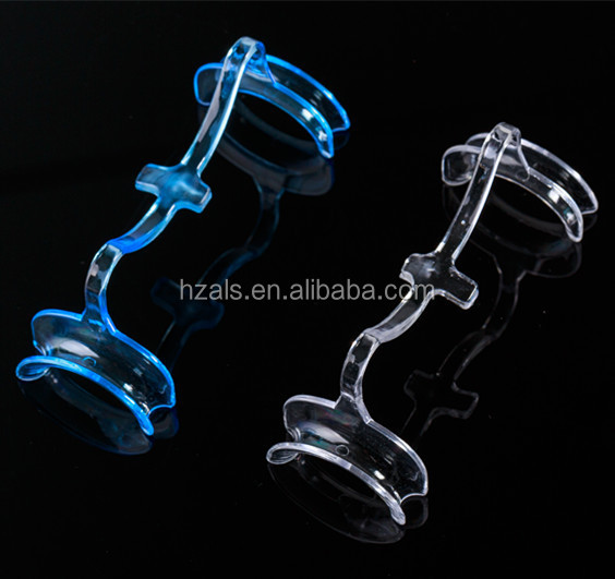 Clear/Clear Blue Double Head Lip Retractor Dental Lip Cheek Opener Stainless Steel Surgical Tool with CCC Certification
