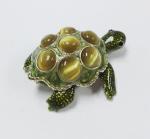 Metal Turtle jewelry box with diamond Decoration new mini turtle jewelry box