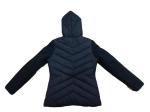 Women'S Light Padded Hooded Jacket Navy Black Outdoor Quilted Nylon Jacket