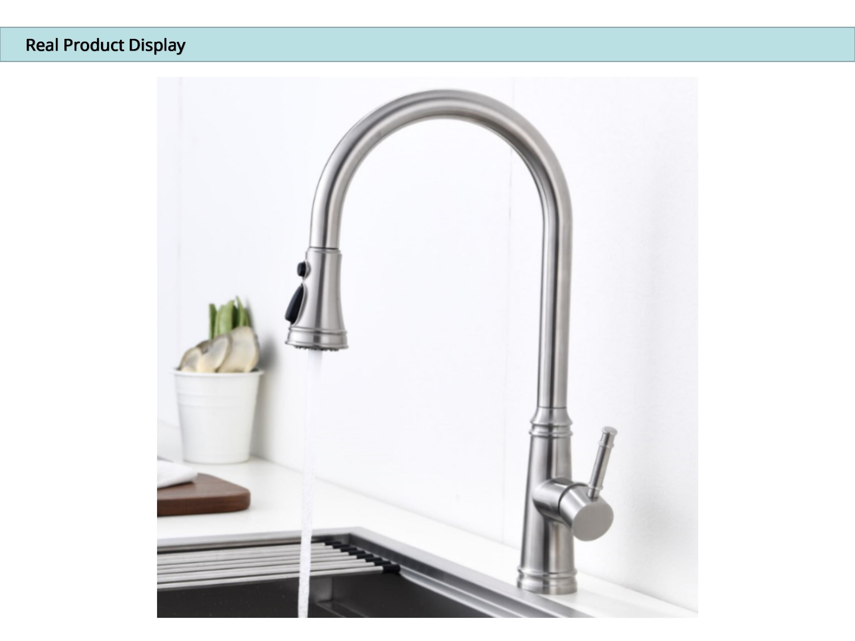 Three Mode Spray Head Kitchen Faucet Touch Control Kitchen Tap CUPC 5.24L/Min